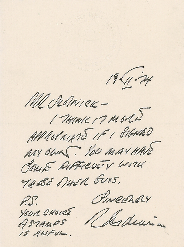 Lot 283 Robert Indiana Autograph Letter Signed - 