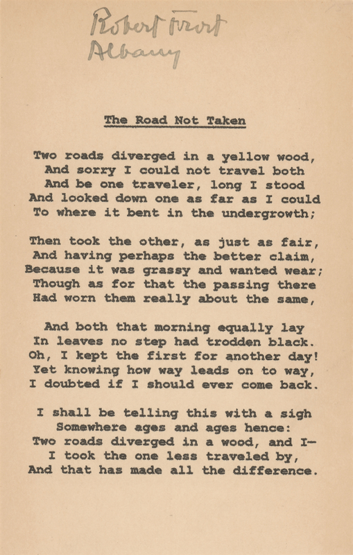 Lot 299 Robert Frost Signature