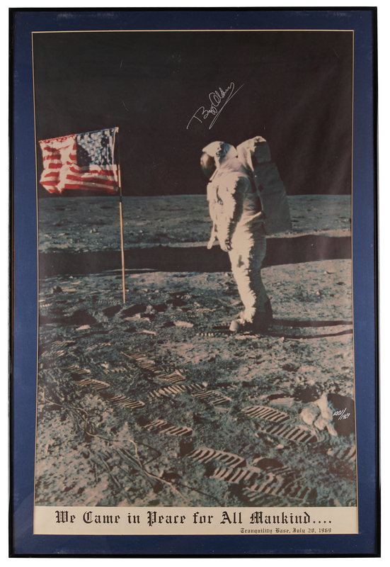 Lot 270 Buzz Aldrin Signed Apollo 11 Poster (Ltd. Ed. #1201/1969) - 21˝ x 33˝