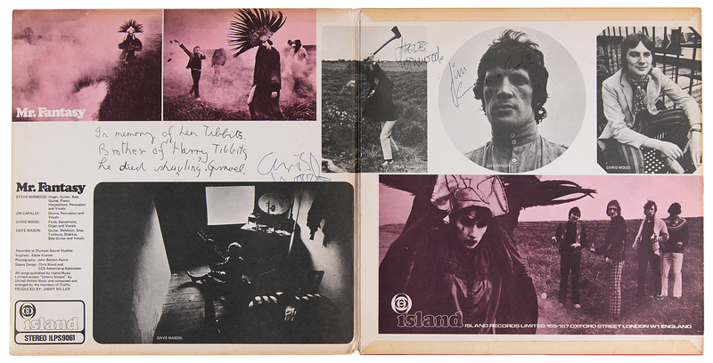 Lot 380 Traffic Signed Album - Mr. Fantasy