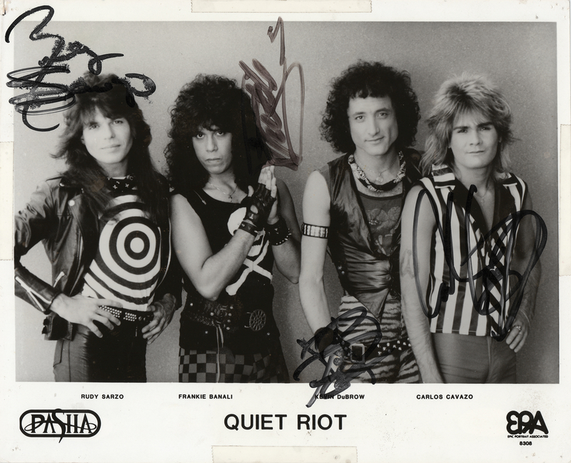 Lot 367 Quiet Riot Signed Photograph