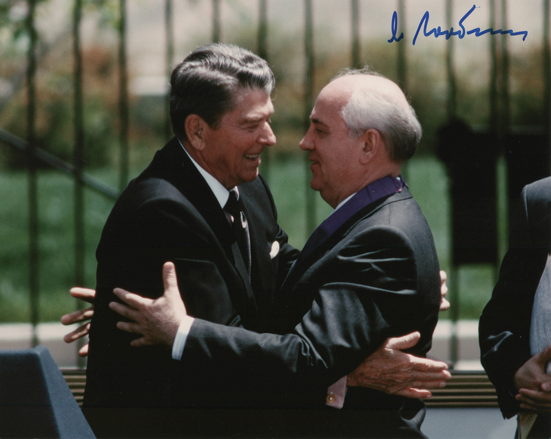 Lot 140 Mikhail Gorbachev Signed Photograph