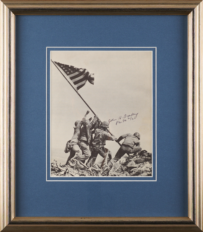 Lot 245 Iwo Jima: John H. Bradley Signed Print