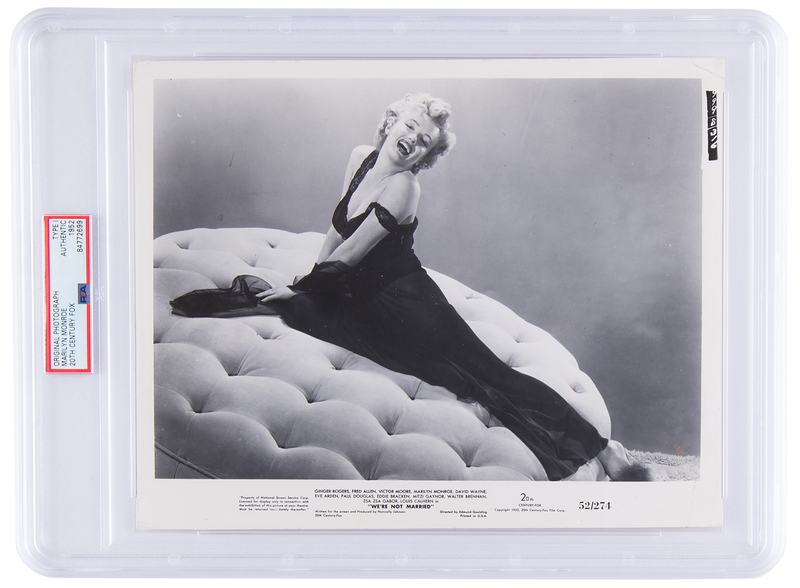 Lot 416 Marilyn Monroe Original Photograph for We're Not Married - PSA Type I