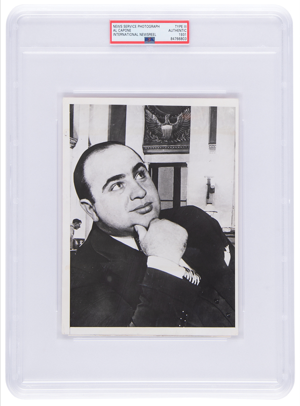 Lot 208 Al Capone Original Photograph - PSA Type III