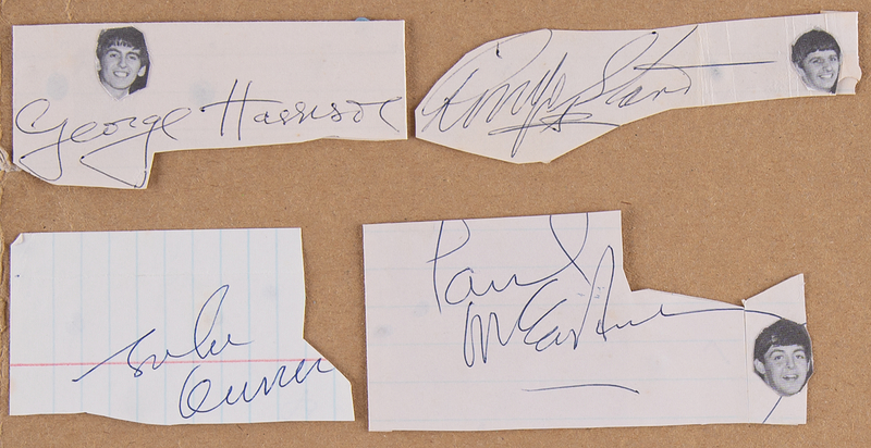 Lot 322 Beatles Signatures