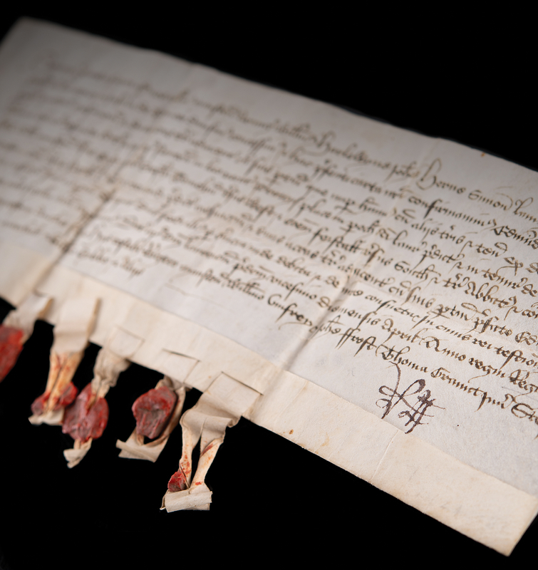 Lot 155 King Edward IV Signed Land Charter, Originally Issued Under Henry VI in 1431, Bridging Two Dynasties of the Wars of the Roses