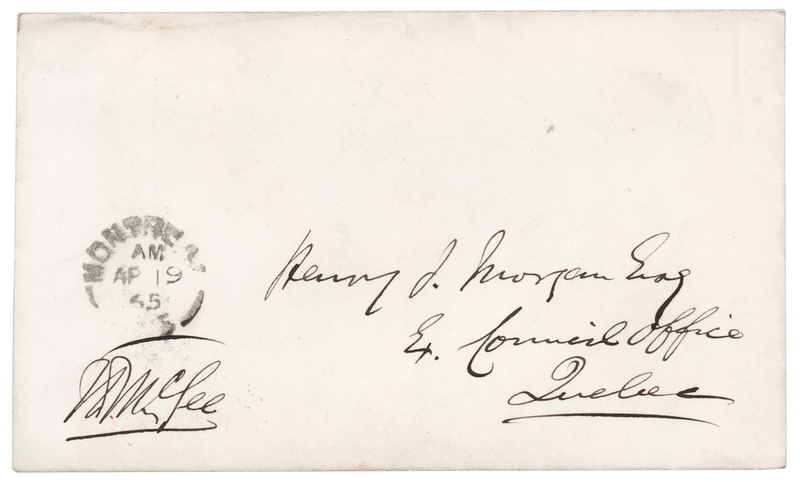 Lot 143 Thomas D'Arcy McGee Signed Free Frank