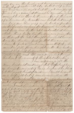 Lot #242 Civil War: Union Soldier's Letter on Action at James Island/Battle of Secessionville - Image 3
