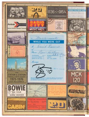 Lot #331 David Bowie Signed Book - From Station to Station (Ltd. Ed. #1838/2000) - Image 4