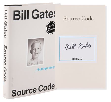 Lot #174 Bill Gates Signed Book - Source Code