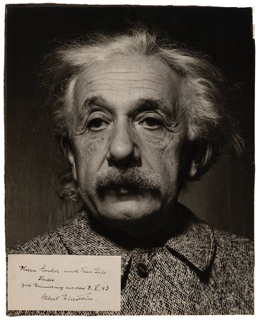 Lot #182. Albert Einstein Signature to Pianist Andor Foldes