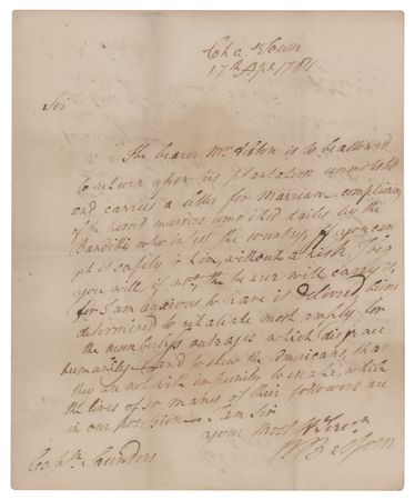 Lot #217 Nisbet Balfour Revolutionary War-Dated