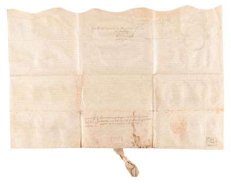 Lot #107 Long Island: Historic 1663 Indenture for a Half-Share of 