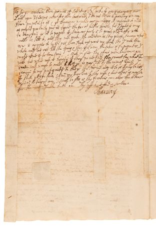 Lot #112 William Penn: Robert Barclay of Urie Autograph Letter Signed on Charters for the North American Colonies - Image 2