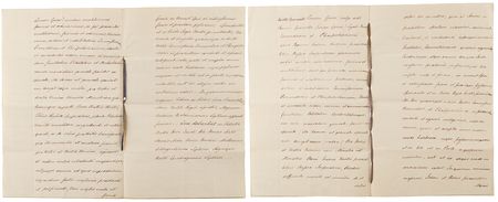 Lot #156 King George III (2) Documents Signed, Authorizing Lord Granville to Negotiate with Russia - Image 2