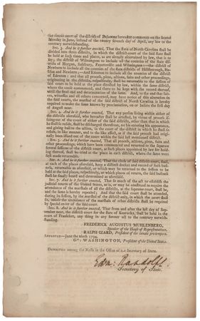Lot #116 Edmund Randolph Document Signed as Secretary of State - Image 2