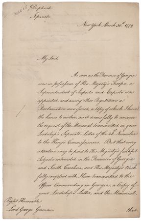 Lot #221 Henry Clinton Revolutionary War-Dated