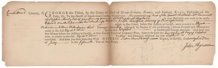 Lot #98 James Wilson Revolutionary War–Dated Document Signed - Image 2