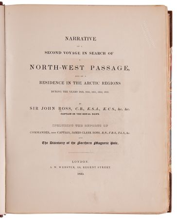 Lot #197 John Ross: Narrative of a Second Voyage