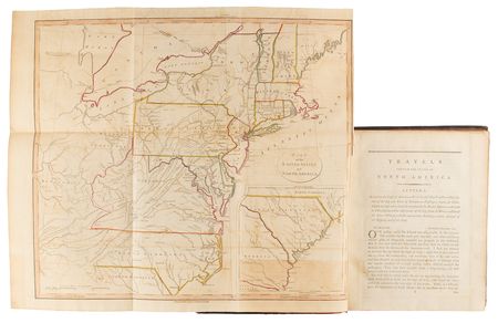 Lot #114 Charles Pinckney Signed Book - Travels Through the States of North America by Isaac Weld, Jr. - Image 4