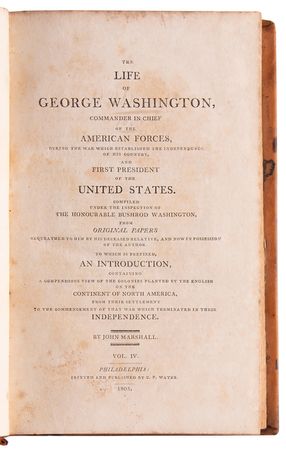 Lot #2 George Washington: The Life of Washington by John Marshall (First Edition, Five Volumes) - Image 5