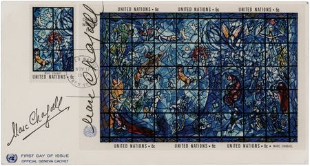 Lot #280 Marc Chagall Signed First Day Cover