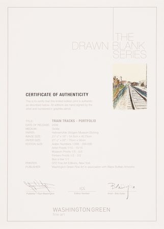 Lot #338 Bob Dylan Signed 'Train Tracks' Giclee Print (Ltd. Ed. #155/295) - Released in the Original 2008 'Drawn Blank' Series - Image 3