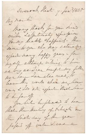 Lot #171 Robert Owen Autograph Letter Signed: