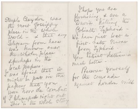 Lot #170 Florence Nightingale Autograph Letter Signed: 