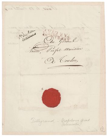 Lot #149 Charles Maurice de Talleyrand Letter Signed - Image 2