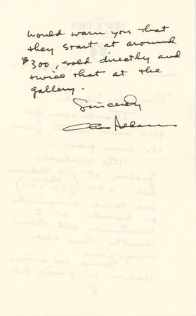 Lot #291 Charles Addams Autograph Letter Signed - Image 2