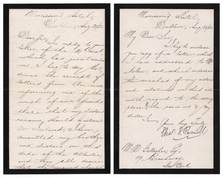 Lot #146 Charles Stewart Parnell (2) Letters