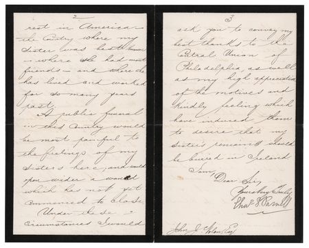 Lot #146 Charles Stewart Parnell (2) Letters Signed - Image 2