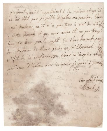 Lot #161 Paul I of Russia Autograph Letter Signed - Image 2