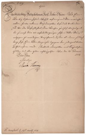 Lot #159 Maria Theresa Letter Signed to Prince