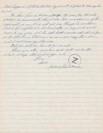 Lot #213 Robert Stroud Autograph Letter Signed and Typed Letter Signed - Image 2