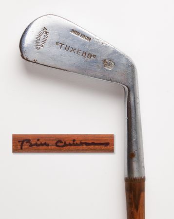 Lot #79 Bill Clinton Signed 'Tuxedo' Mid Iron Golf Club - Image 1