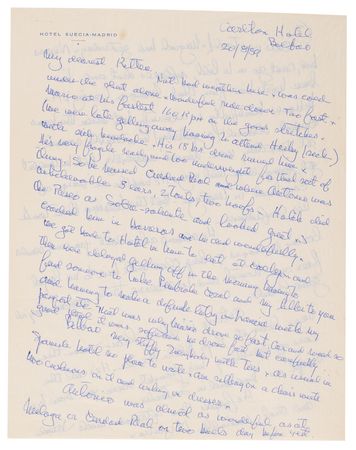 Lot #300 Ernest Hemingway Autograph Letter Signed from His 'Dangerous Summer' of Bullfights in Spain: 