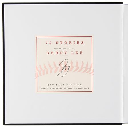 Lot #375 Rush: Geddy Lee Signed Book - 72 Stories - Image 4