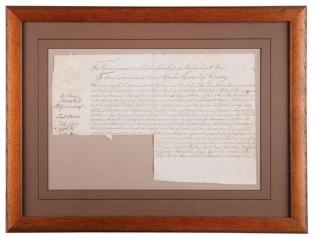 Lot #214 Samuel Adams and Artemas Ward Signed