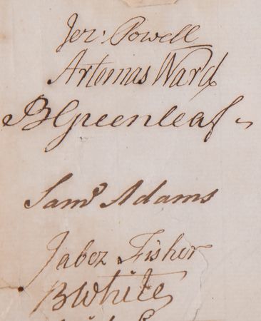 Lot #214 Samuel Adams and Artemas Ward Signed Massachusetts Council Document, Appointing a Nantucket County Probate Judge (1779) - Image 2