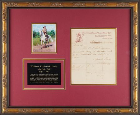 Lot #201 William F. 'Buffalo Bill' Cody Autograph