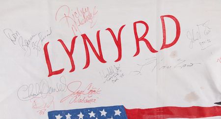Lot #356 Lynyrd Skynyrd Multi-Signed (20+) Banner - Image 2