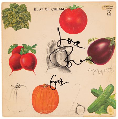 Lot #334 Cream: Eric Clapton and Jack Bruce Signed