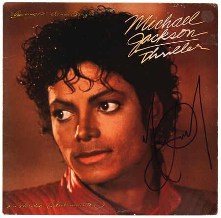 Lot #393 Michael Jackson Signed Single Album for