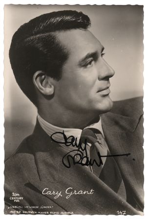 Lot #403 Cary Grant Signed Photograph