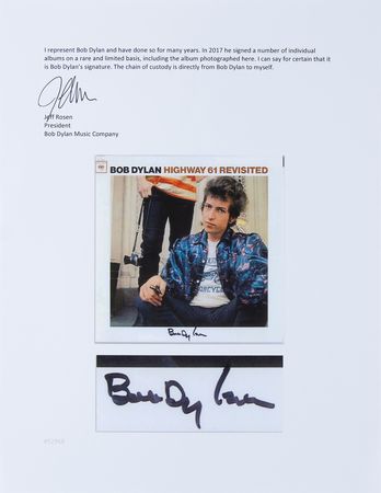 Lot #337 Bob Dylan Signed Album - Highway 61 Revisited - Image 3