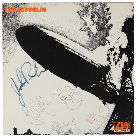 Lot #351 Led Zeppelin Signed Self-Titled Debut
