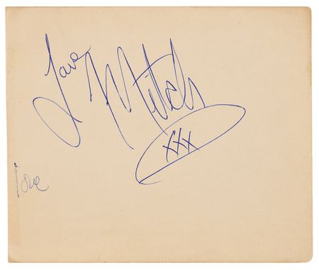 Lot #342 Jimi Hendrix Signature - 